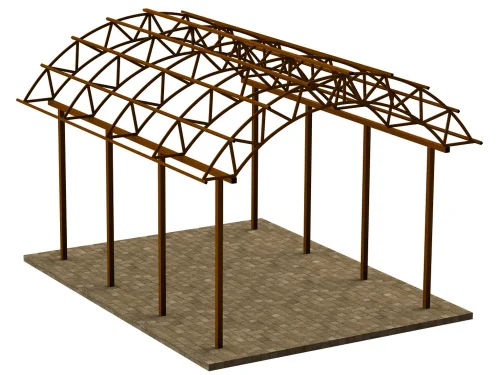 Lučna nadstrešnica za auto