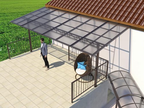 Metalna nadstrešnica za terasu